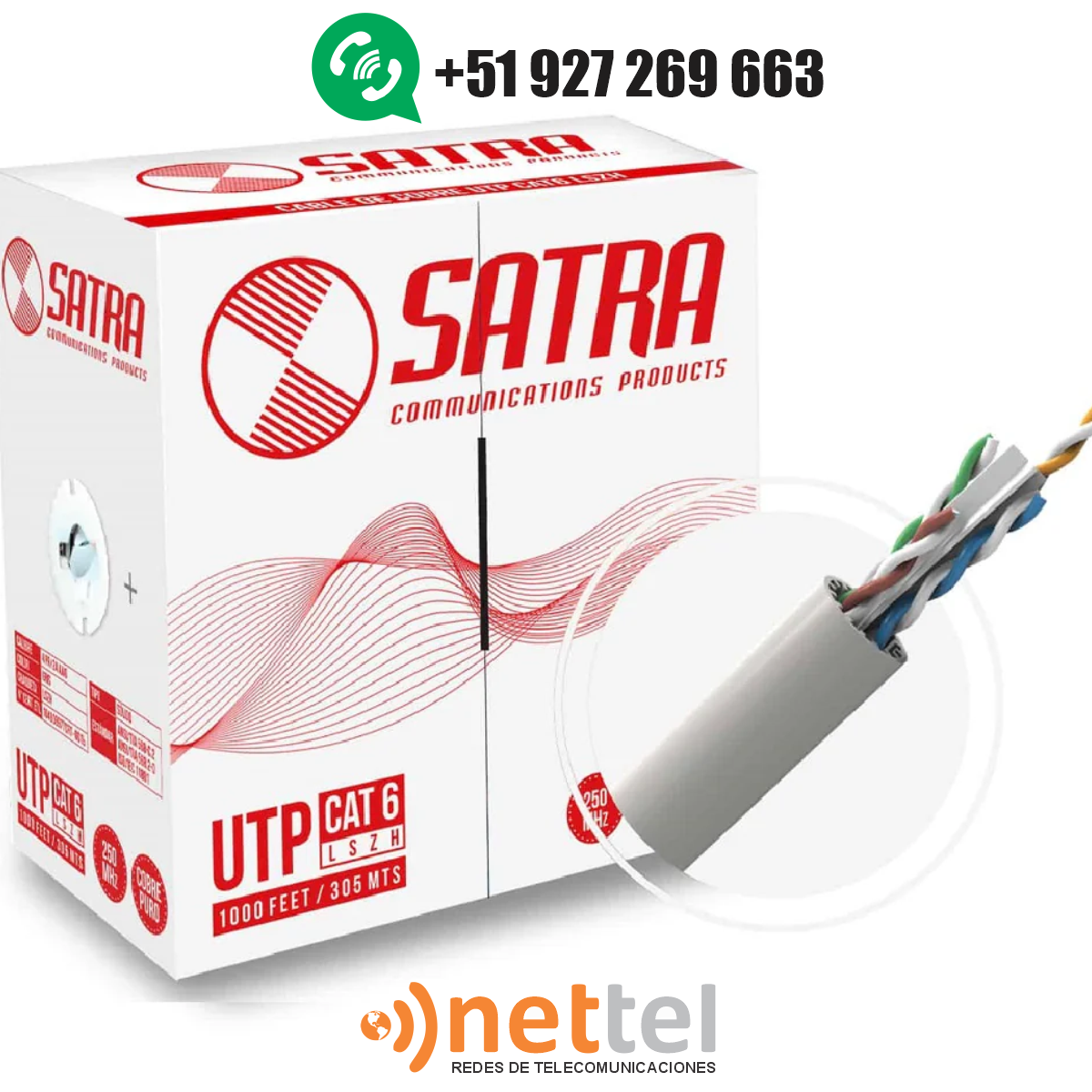 CABLE CAT6 U/UTP